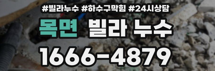 목면 빌라 누수