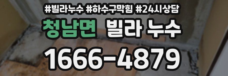 청남면 빌라 누수