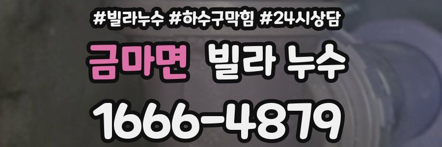 금마면 빌라 누수