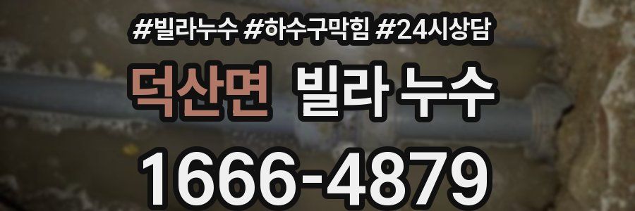 덕산면 빌라 누수