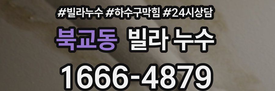 북교동 빌라 누수