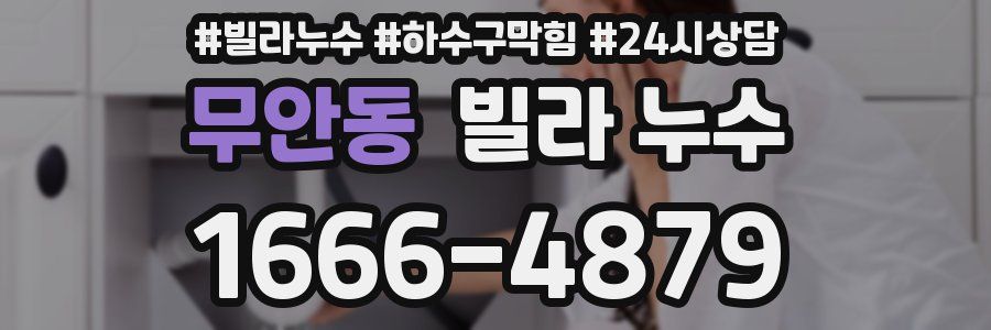 무안동 빌라 누수