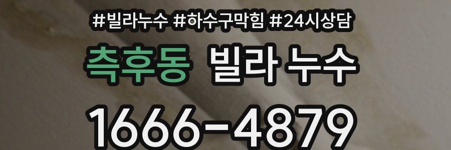 측후동 빌라 누수