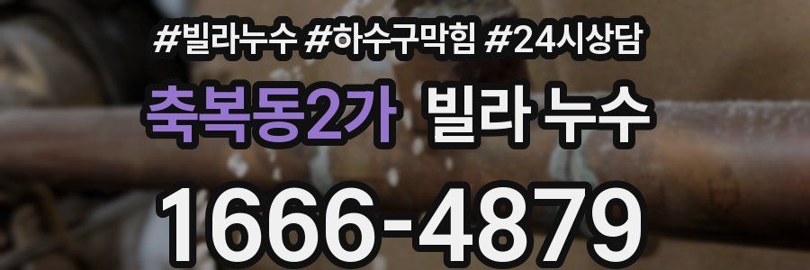 축복동2가 빌라 누수