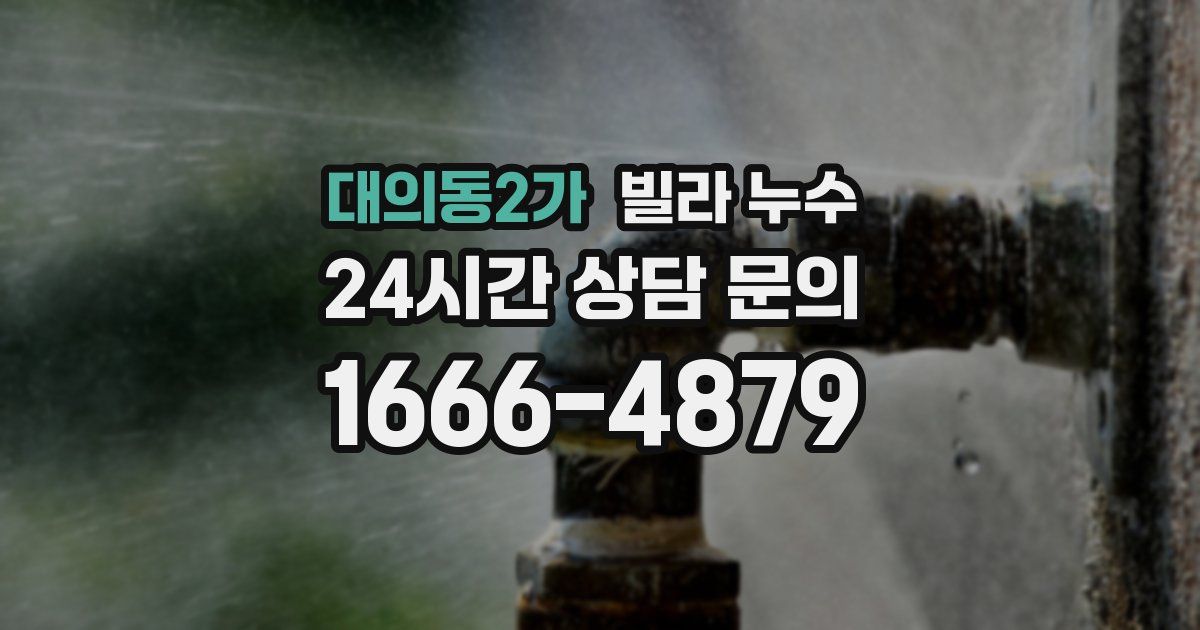 대의동2가 빌라 누수