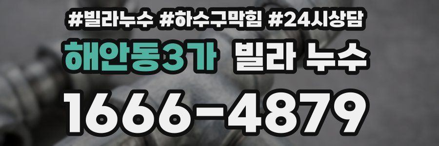 해안동3가 빌라 누수