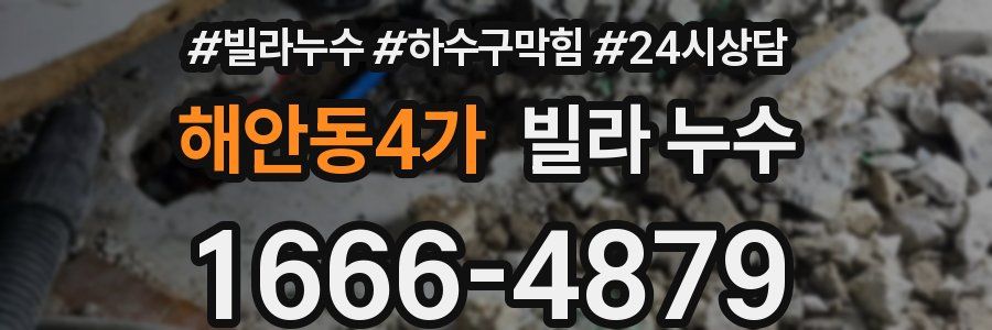 해안동4가 빌라 누수