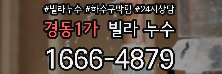 경동1가 빌라 누수