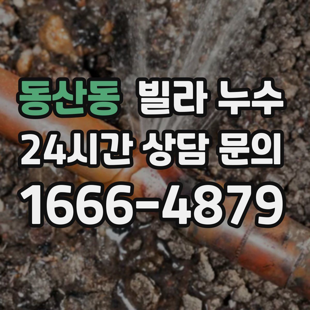 동산동 빌라 누수 배수구 트랩 주변 물기와 악취가 반복될 때