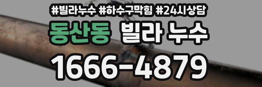 동산동 빌라 누수