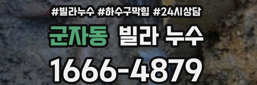 군자동 빌라 누수