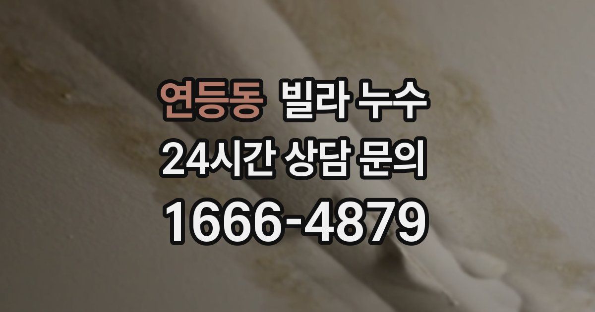연등동 빌라 누수