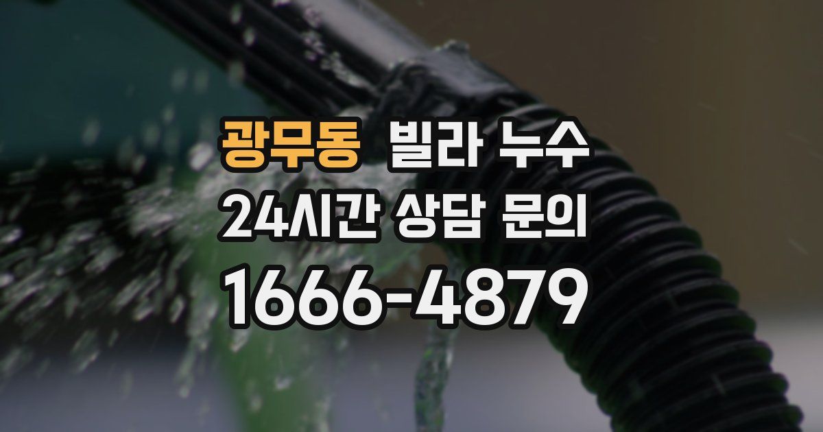 광무동 빌라 누수