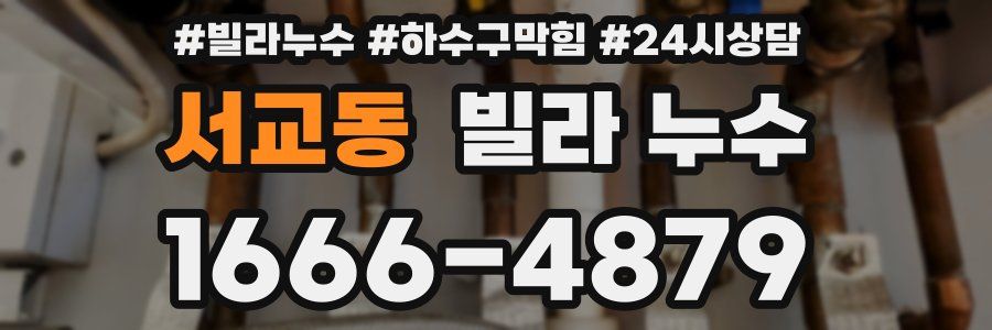 서교동 빌라 누수