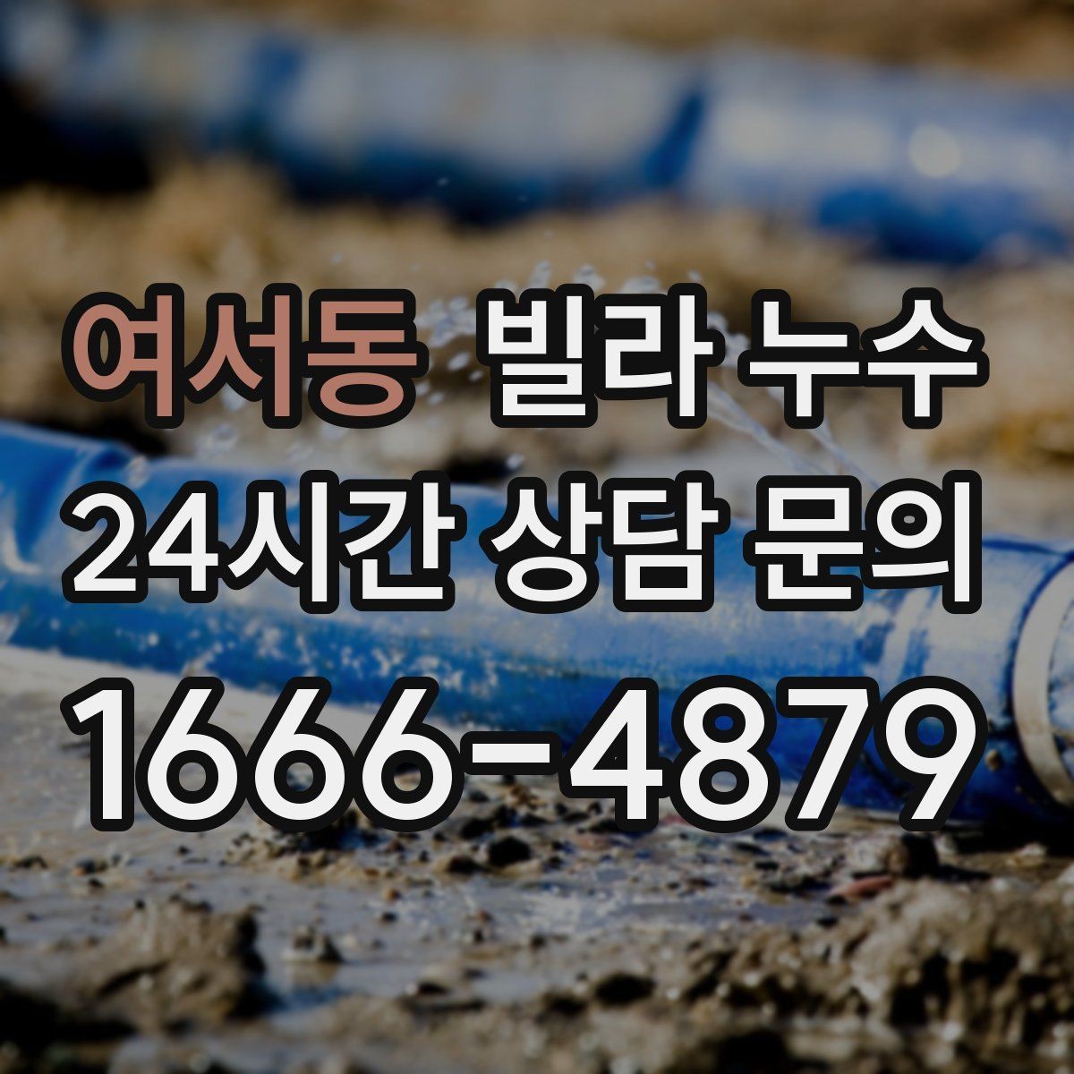 여서동 빌라 누수 공용 배수관 누수는 어디서 드러날까