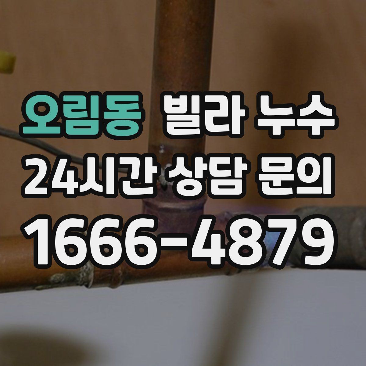 오림동 빌라 누수 집이 보내는 누수 신호를 놓치지 마세요