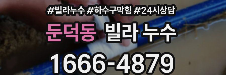 둔덕동 빌라 누수