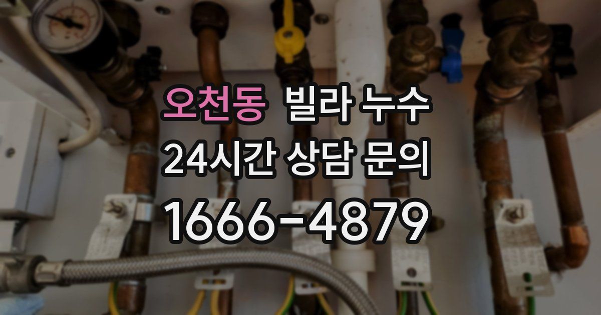 오천동 빌라 누수