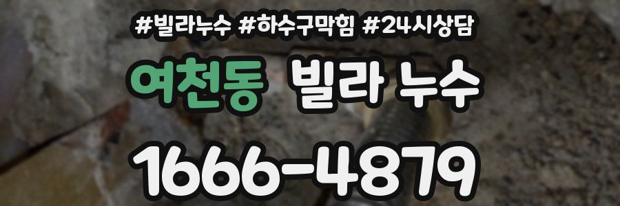 여천동 빌라 누수