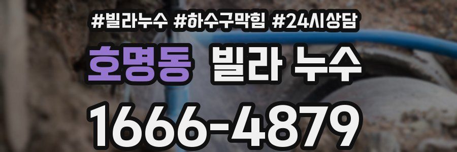 호명동 빌라 누수