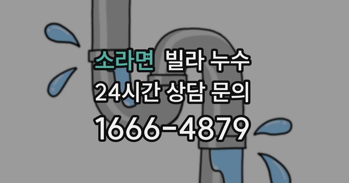 소라면 빌라 누수