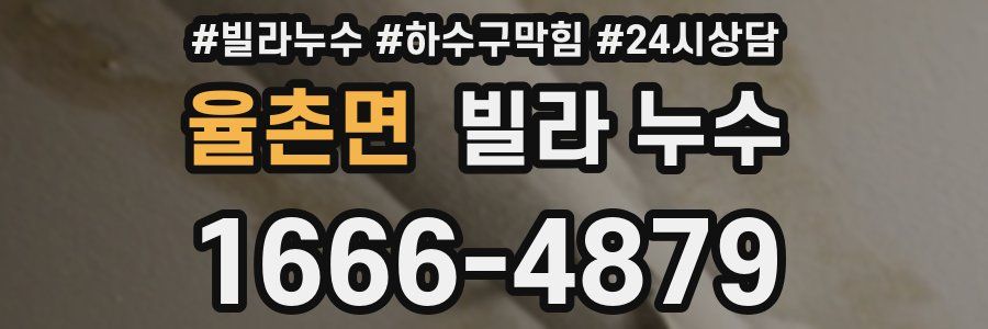 율촌면 빌라 누수