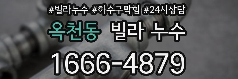 옥천동 빌라 누수