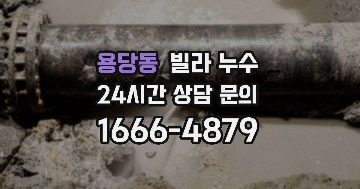 용당동 빌라 누수