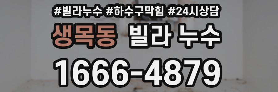 생목동 빌라 누수