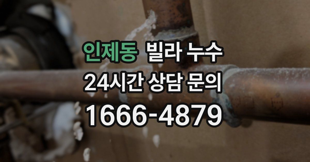 인제동 빌라 누수