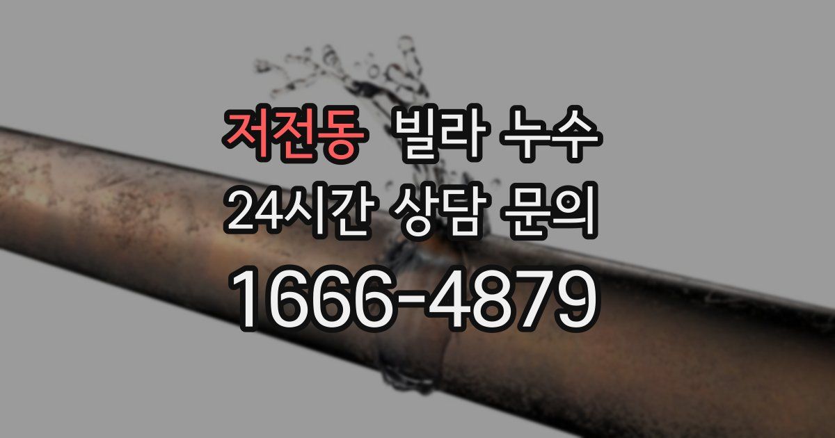 저전동 빌라 누수