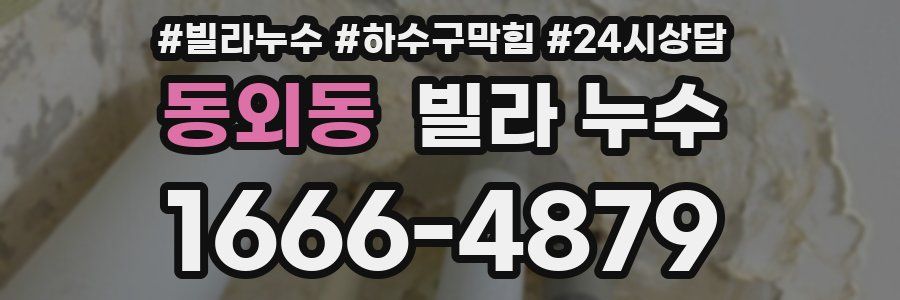 동외동 빌라 누수