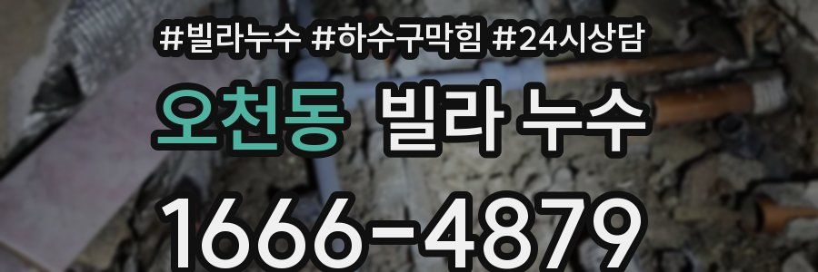 오천동 빌라 누수