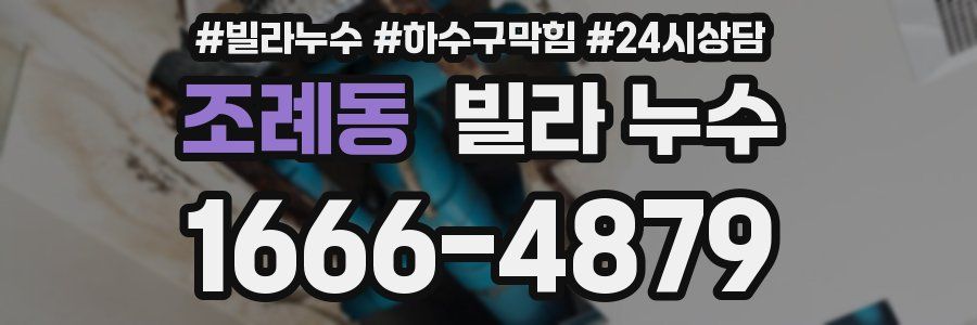 조례동 빌라 누수