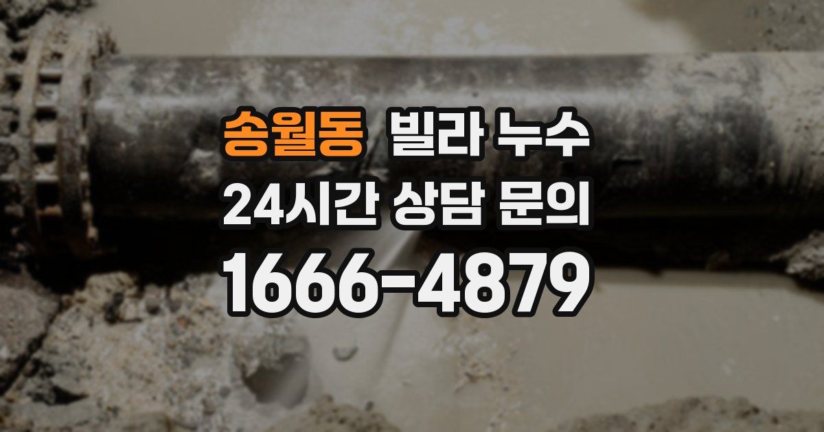 송월동 빌라 누수