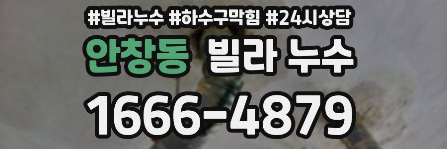안창동 빌라 누수