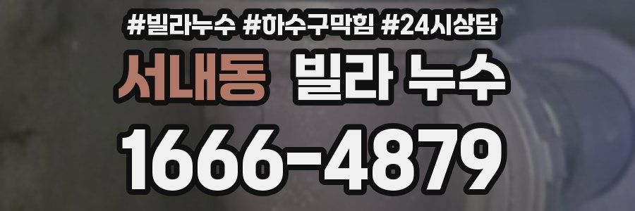 서내동 빌라 누수