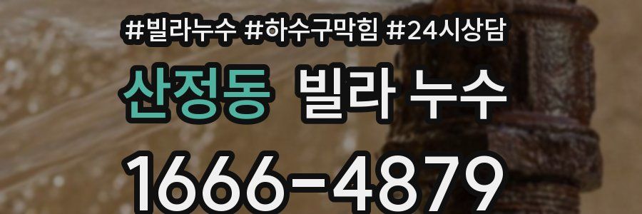 산정동 빌라 누수