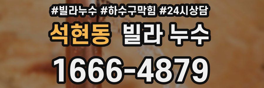 석현동 빌라 누수