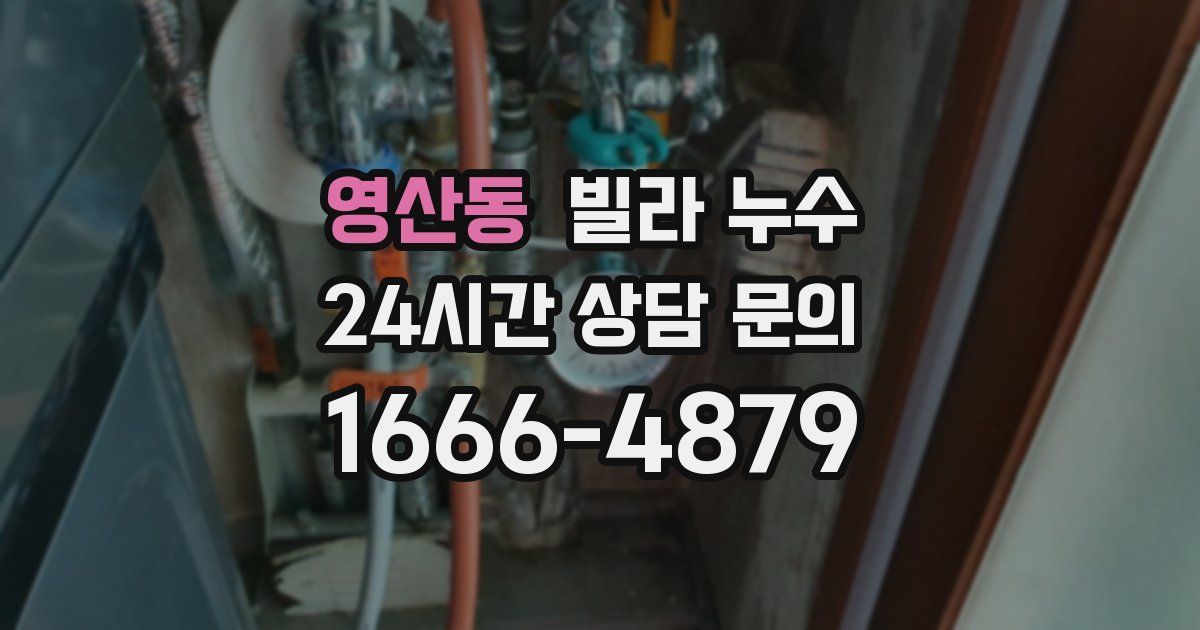 영산동 빌라 누수