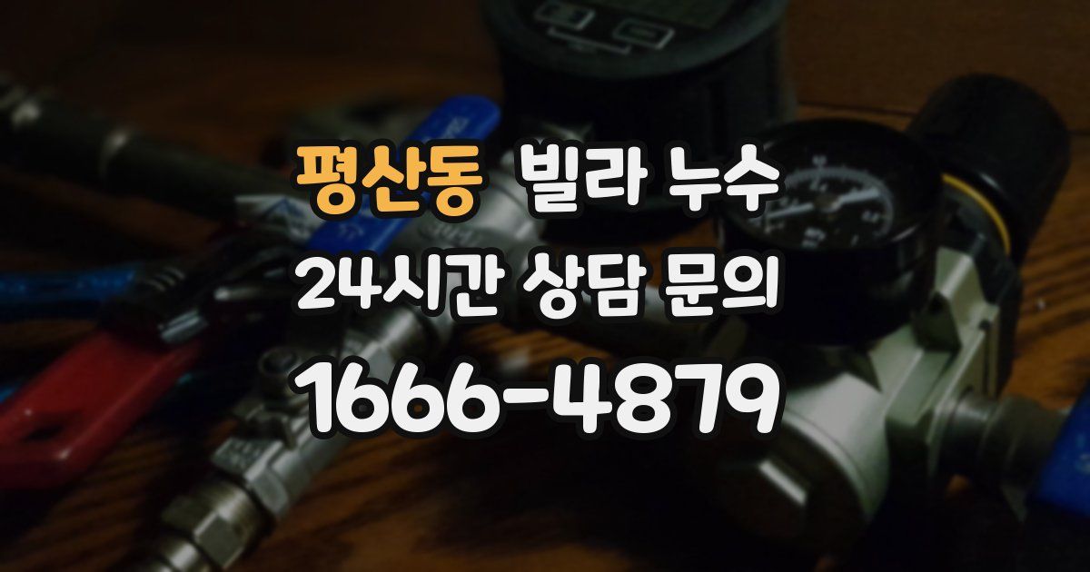 평산동 빌라 누수