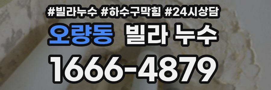 오량동 빌라 누수