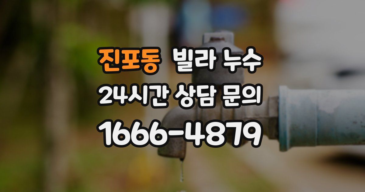 진포동 빌라 누수