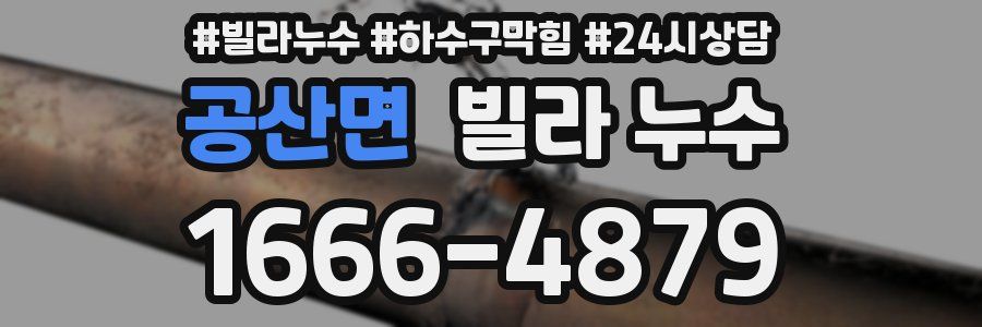 공산면 빌라 누수