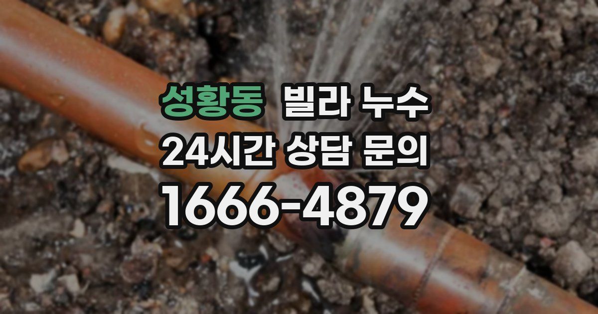 성황동 빌라 누수