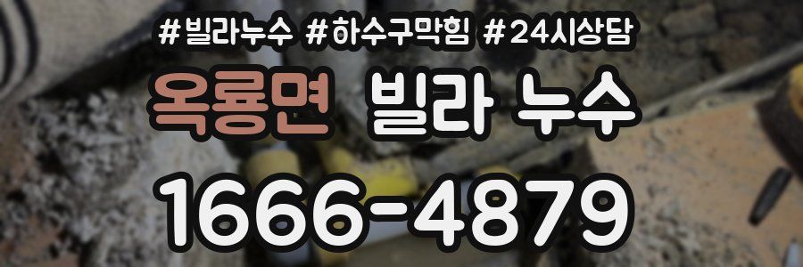 옥룡면 빌라 누수