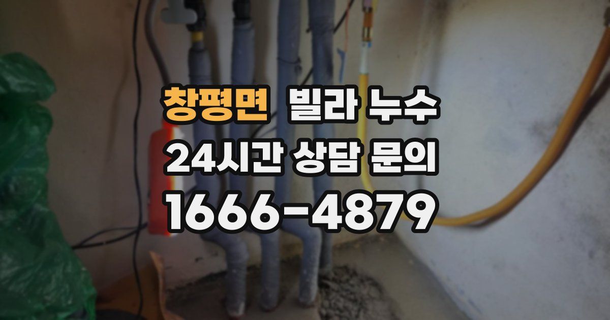 창평면 빌라 누수