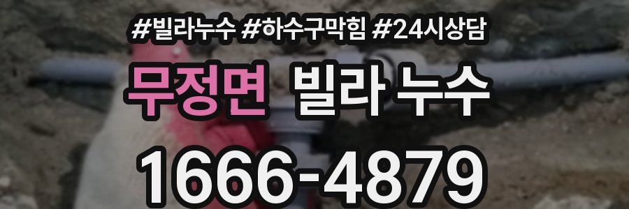 무정면 빌라 누수