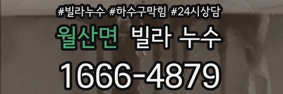 월산면 빌라 누수