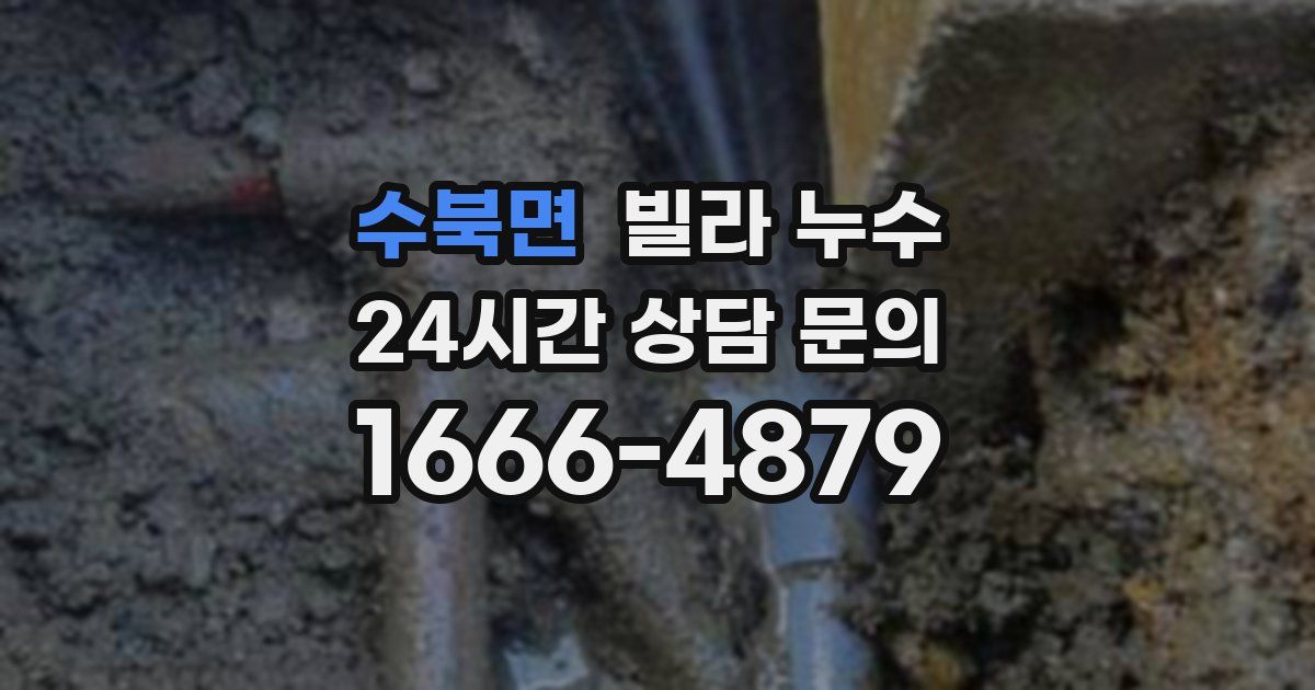 수북면 빌라 누수